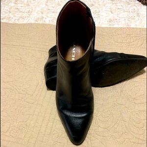 SALE!!!!  Coach booties!! Black size 9 1/2
